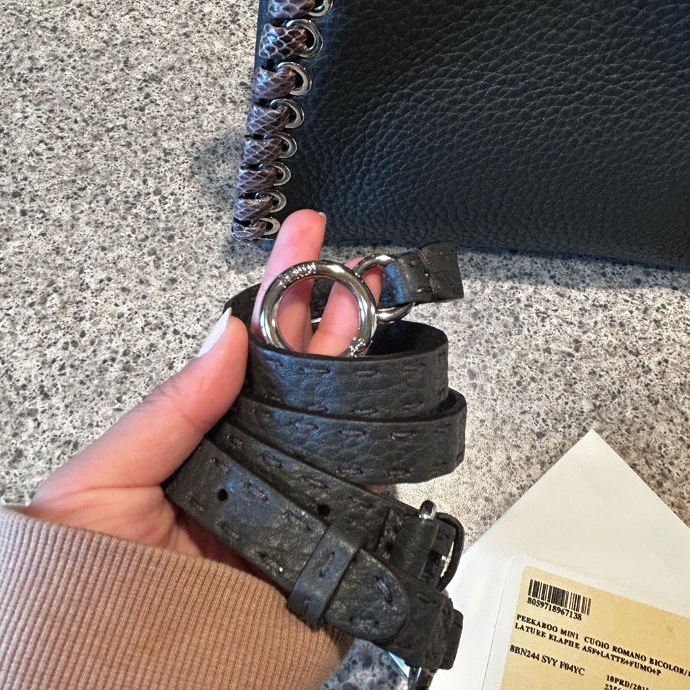 FENDI Selleria Python 2way Leather Peekaboo Mini - Picture 9 of 9